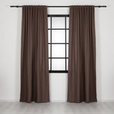 LALIBELA Custom Size Linen Look Curtain – Brown